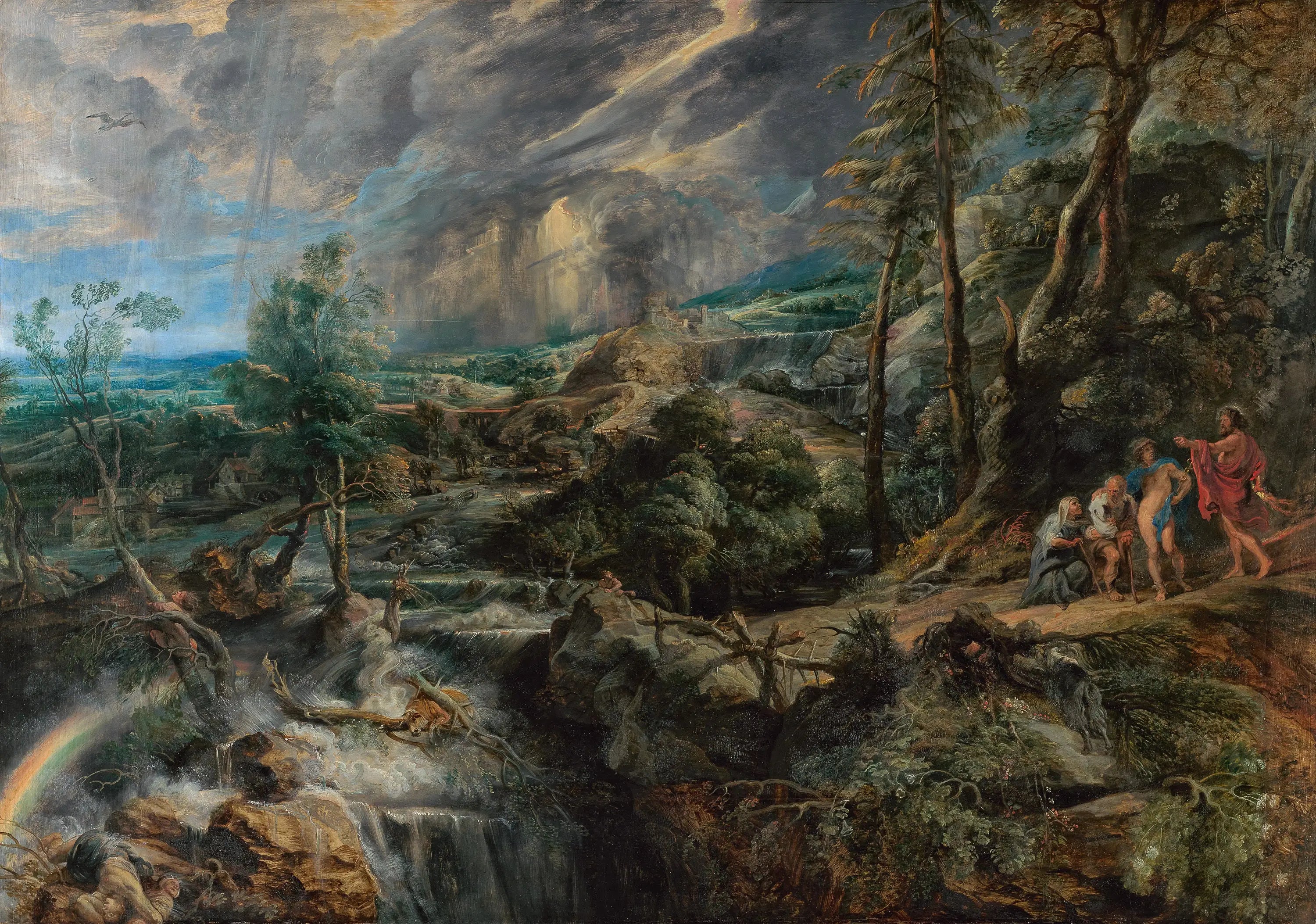 Paysage avec Philémon et Baucis - Peter Paul Rubens - Alpha Reproduction