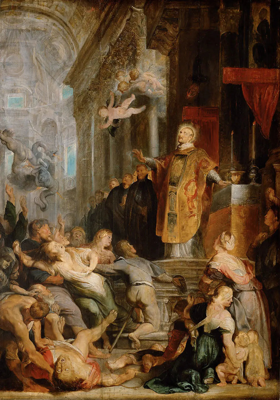 Miracle de Saint Ignace de Loyala (étude) - Peter Paul Rubens - Alpha Reproduction