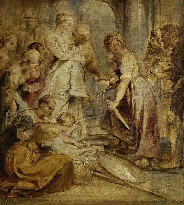 La découverte d’Achille parmi les filles de Lycomède - Peter Paul Rubens - Alpha Reproduction