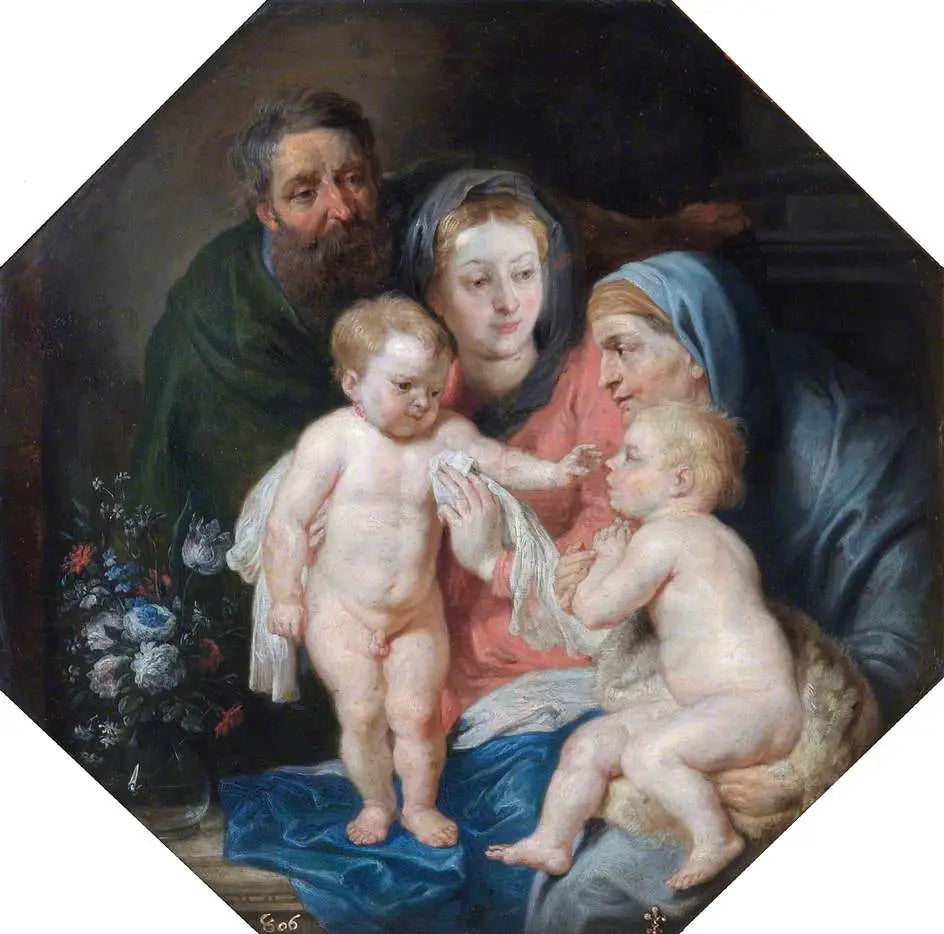 La Sainte Famille avec sainte Élisabeth et l’enfant saint Jean - Peter Paul Rubens - Alpha Reproduction