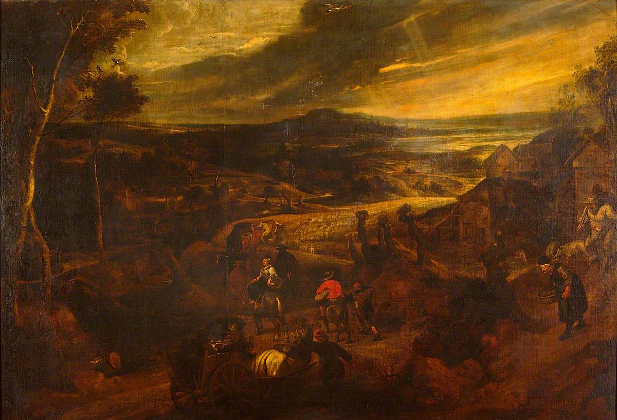 Paysage avec des paysans - Peter Paul Rubens