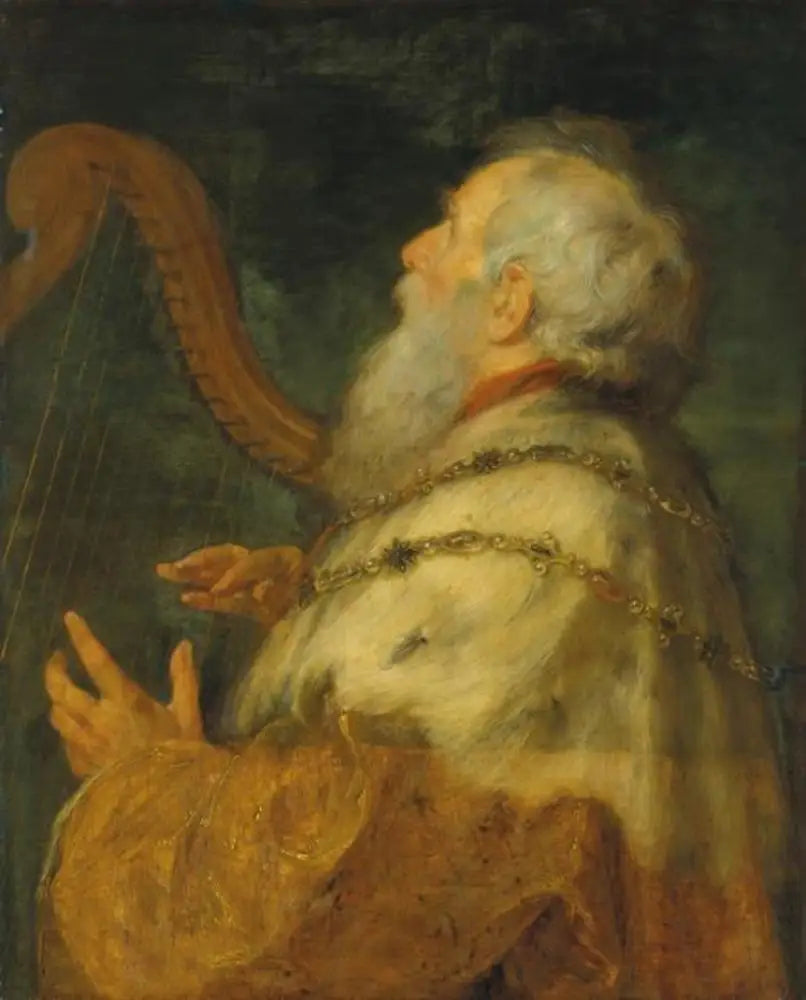 Le roi David jouant de la harpe - Peter Paul Rubens - Alpha Reproduction