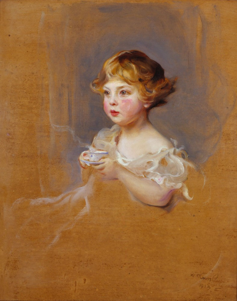 Lady Mairi Stewart, devenue plus tard Lady Mairi Bury, enfant de deux ans - Philip de László