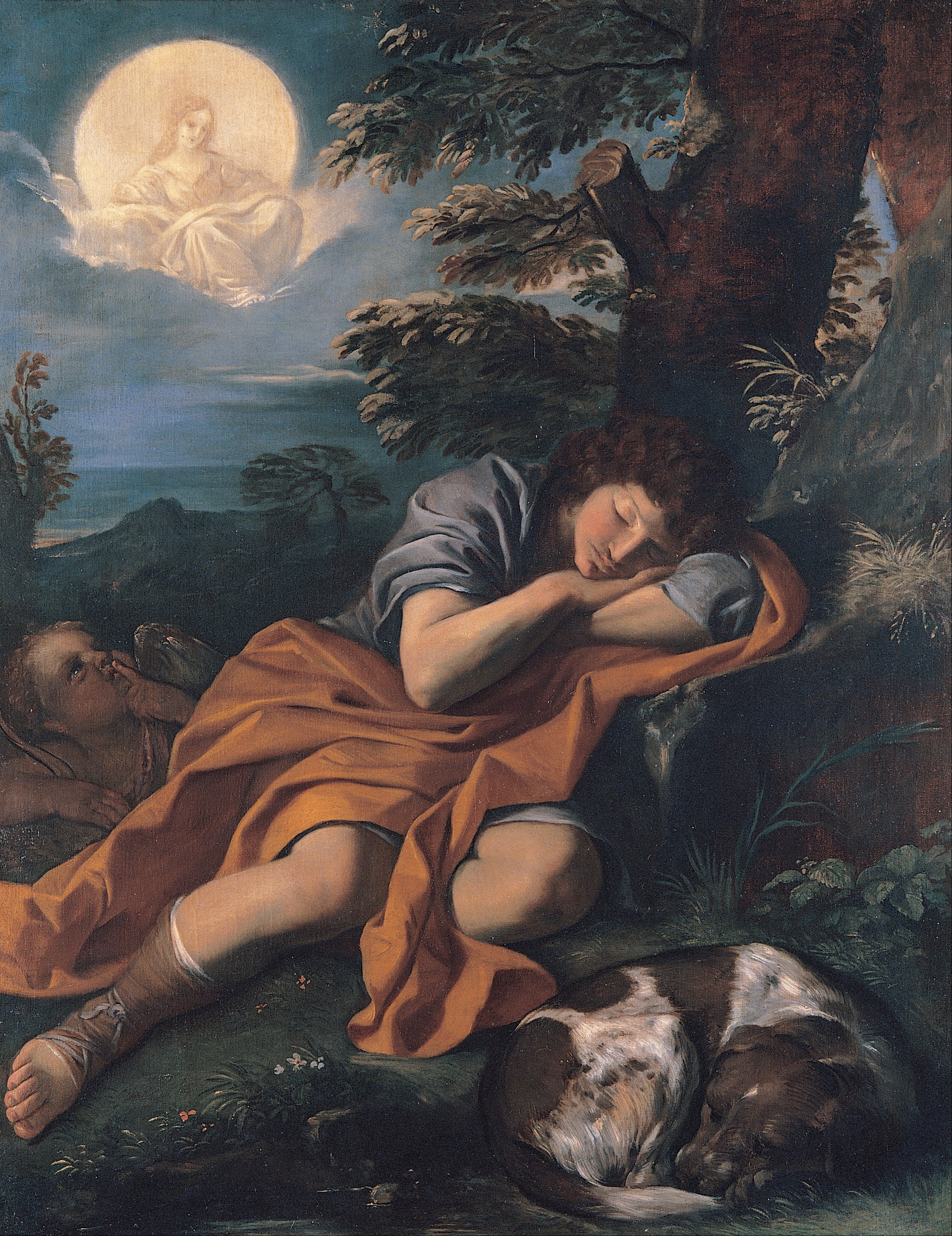 Diane et Endymion - Pier Francesco Mola image 1 reproduction artisanale de tableau