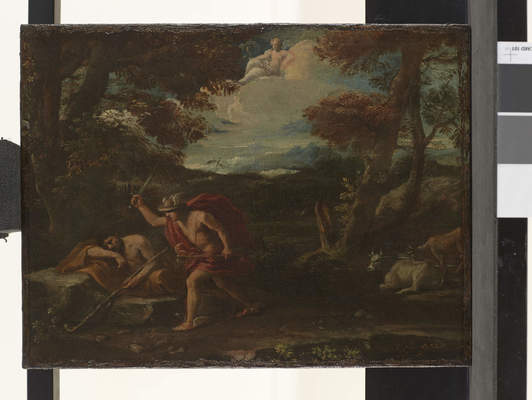 Mercure et Argus - Pier Francesco Mola image 1 copie peinte à la main à l’huile