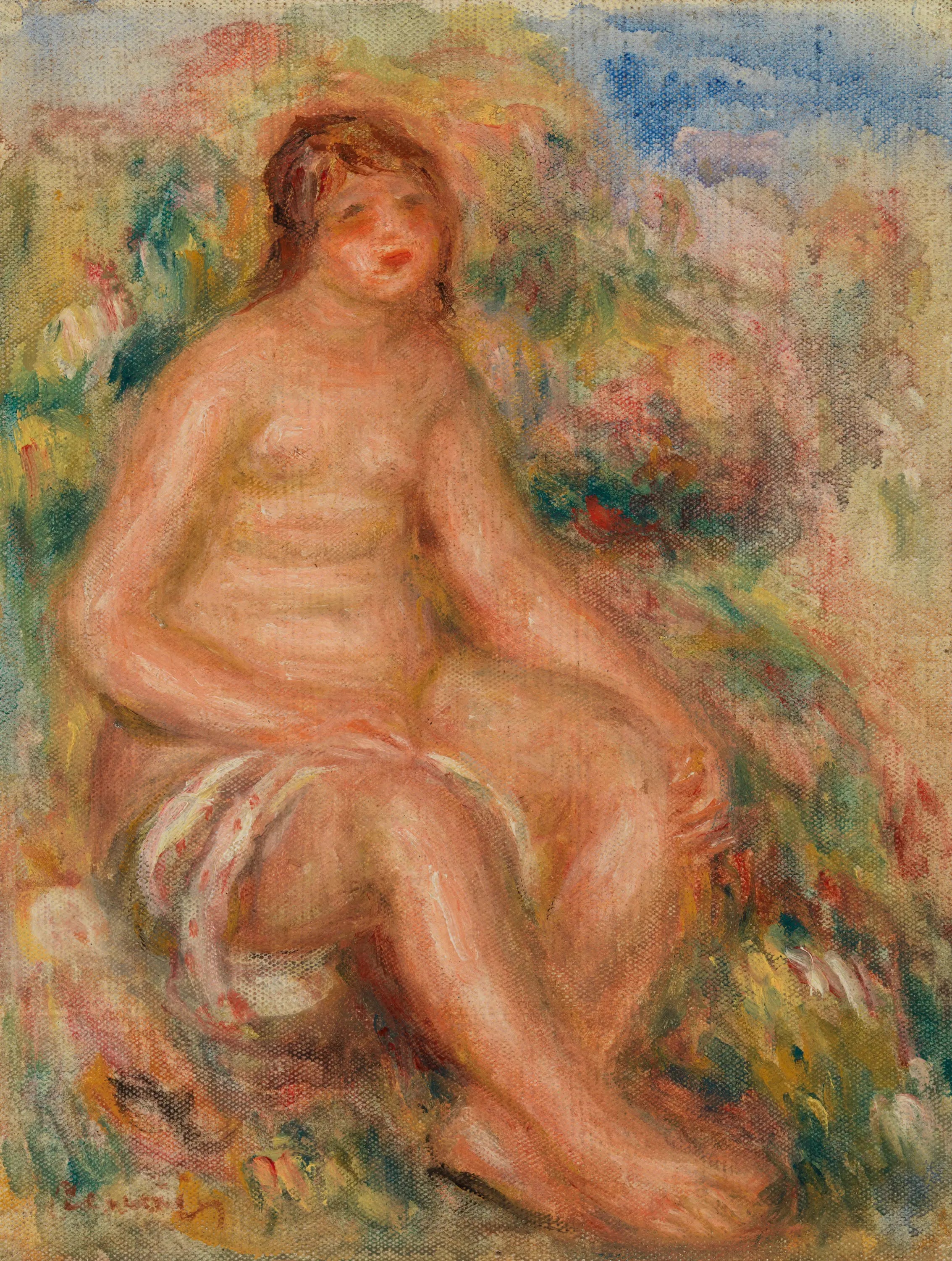 Reproduction du tableau « Baigneuse - Pierre-Auguste Renoir » par Alpha Reproduction en peinture à l’huile