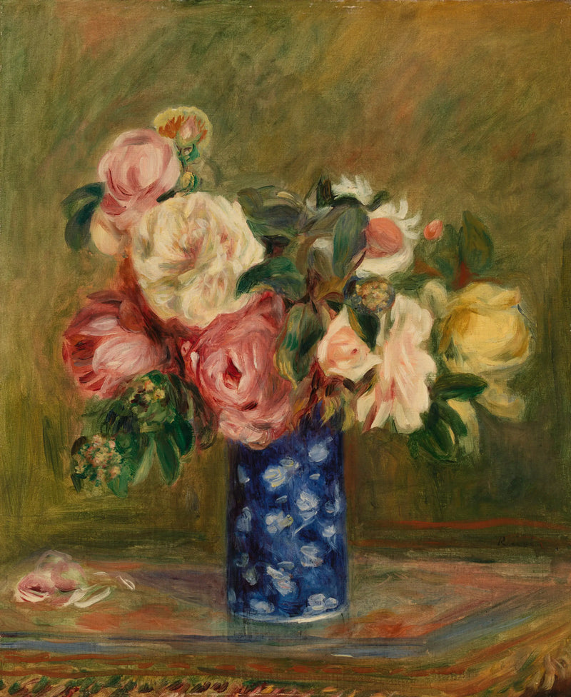 Roser i bukett (Rosenbukett) - Pierre-Auguste Renoir
