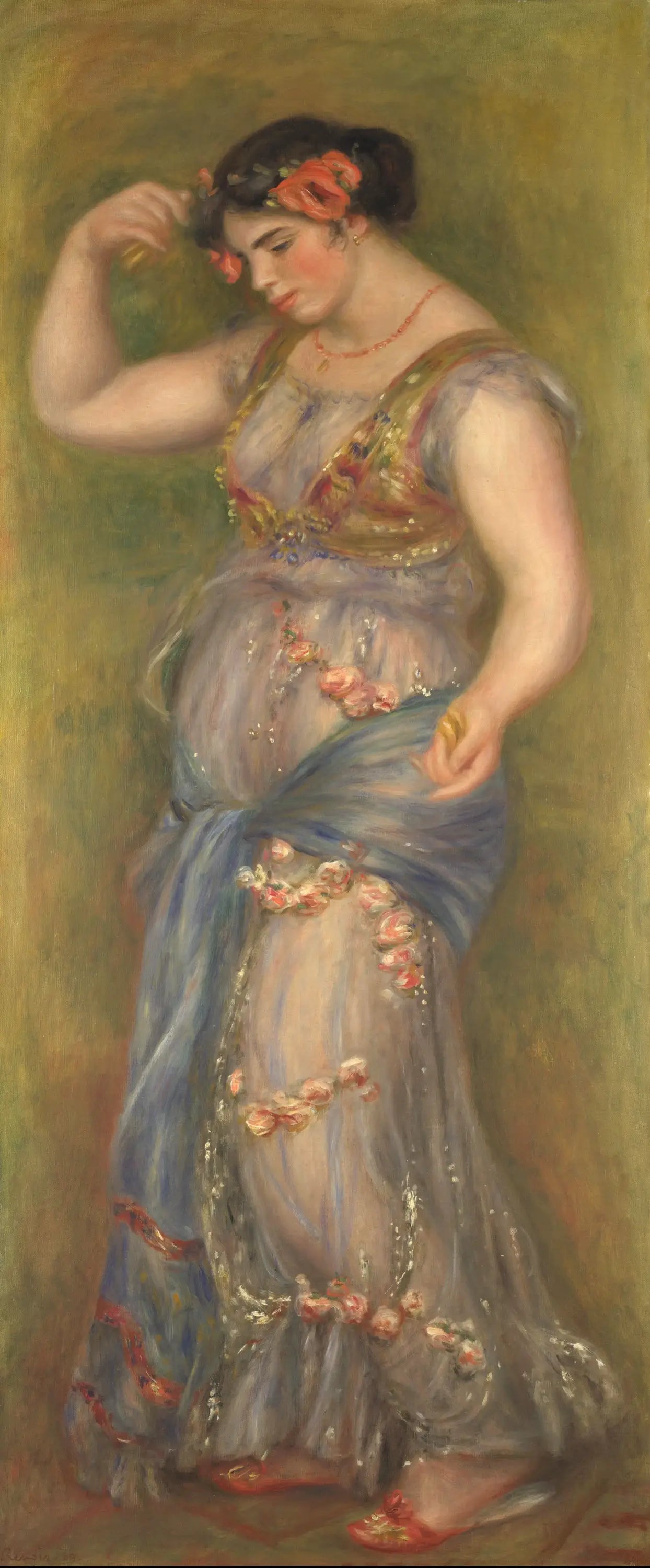 Reproduction du tableau « Danseuse aux castagnettes - Pierre-Auguste Renoir » par Alpha Reproduction en peinture à l’huile