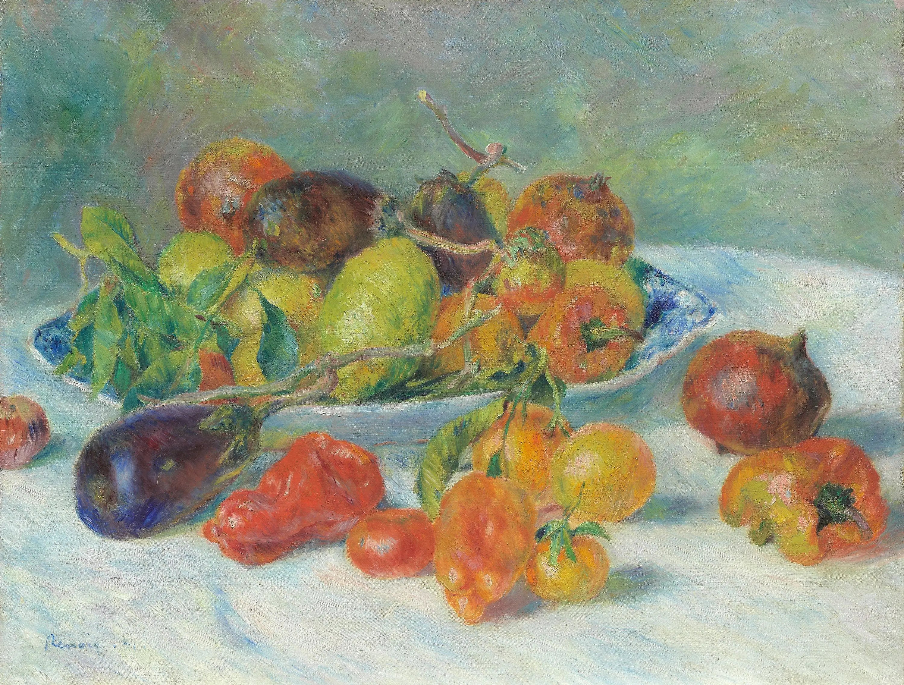 Reproduction du tableau « Fruits du Midi - Pierre-Auguste Renoir » par Alpha Reproduction en peinture à l’huile