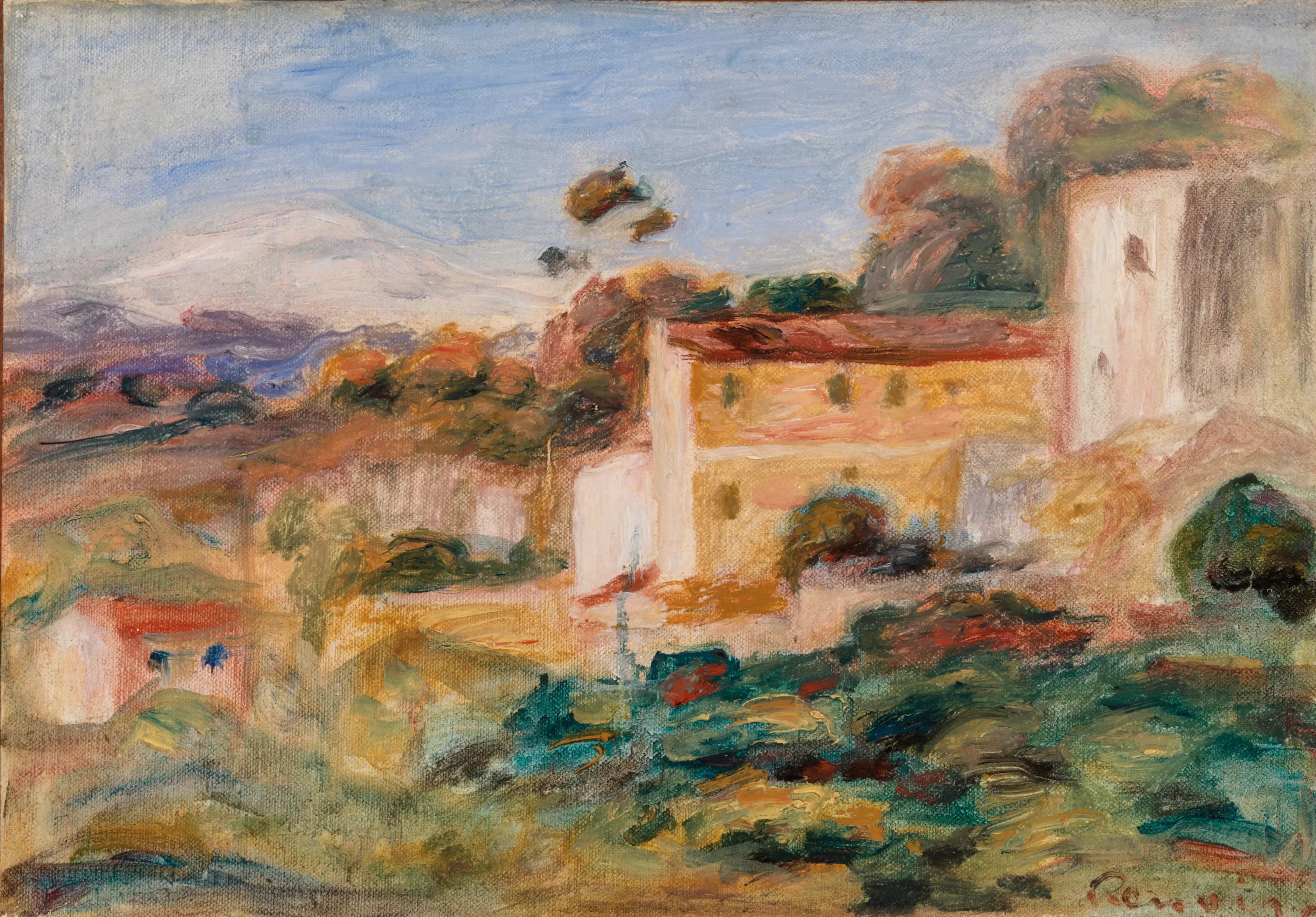 Reproduction du tableau « Paysage - Pierre-Auguste Renoir » par Alpha Reproduction en peinture à l’huile