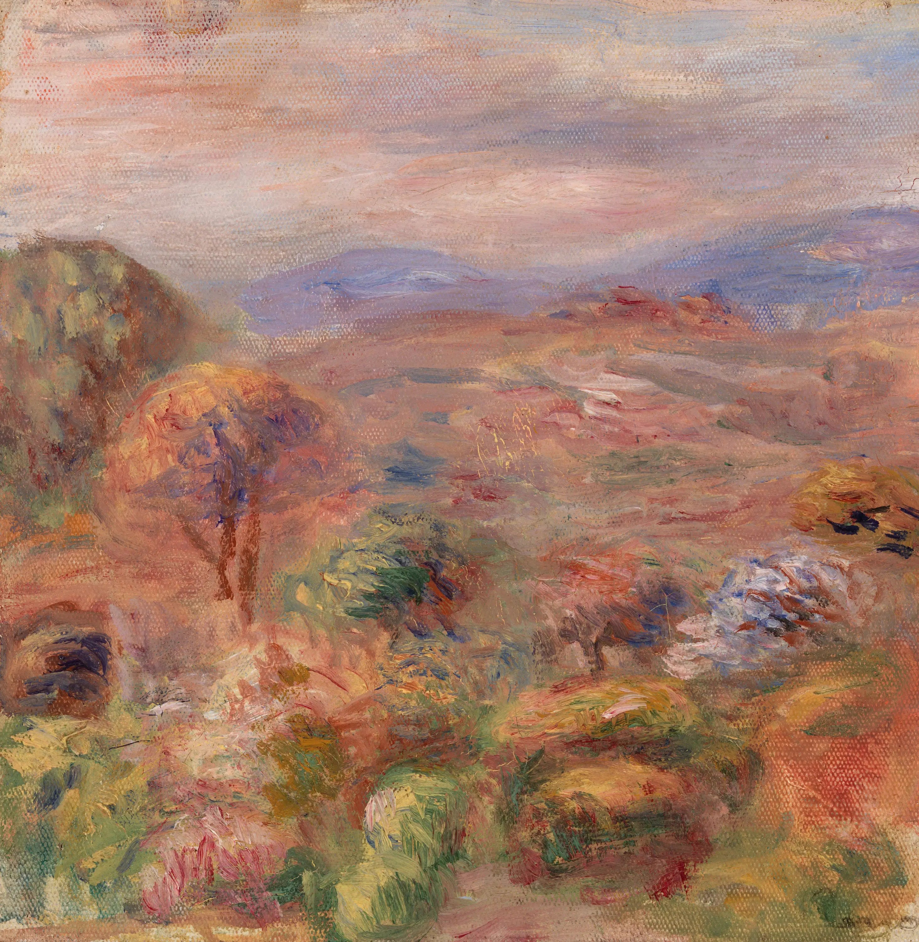 Reproduction du tableau « Paysage - Pierre-Auguste Renoir » par Alpha Reproduction en peinture à l’huile