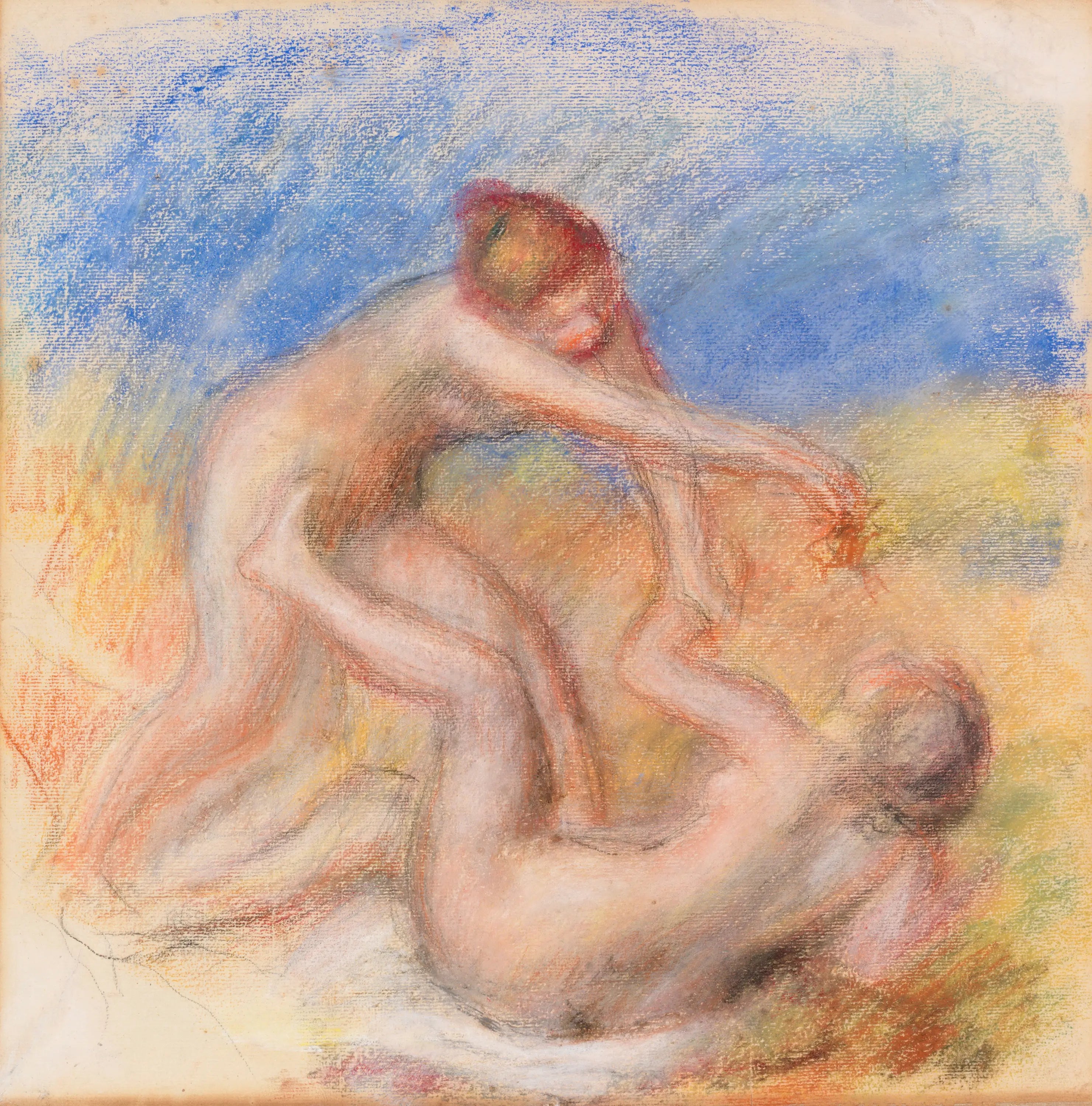 Reproduction du tableau « Deux nus - Pierre-Auguste Renoir » par Alpha Reproduction en peinture à l’huile