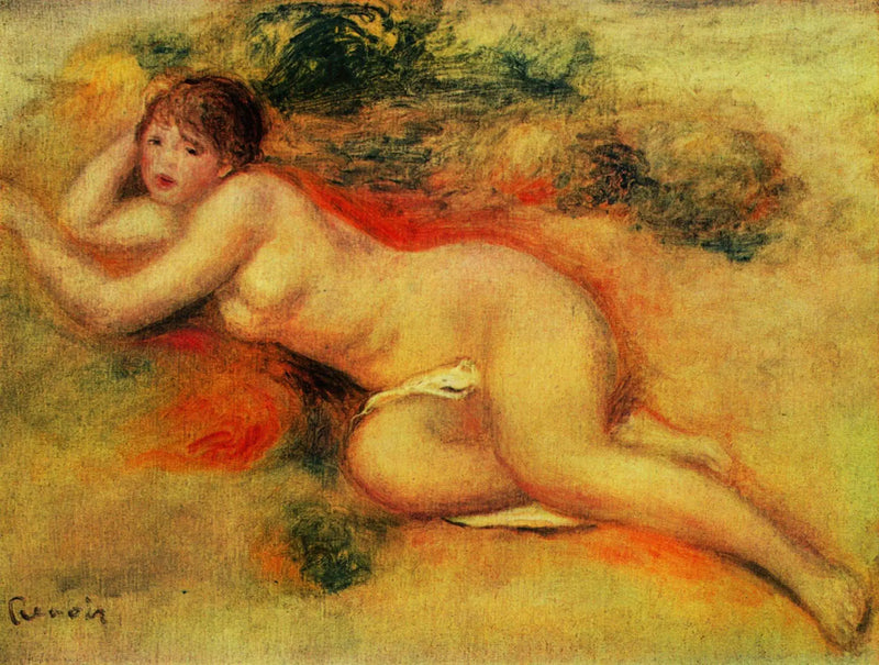 Naken figur av en jente - Pierre-Auguste Renoir