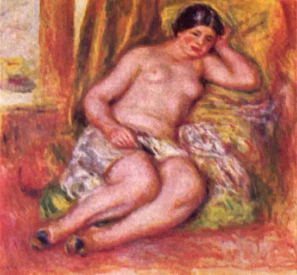 Reproduction du tableau « Odalisque endormie - Pierre-Auguste Renoir » par Alpha Reproduction en peinture à l’huile