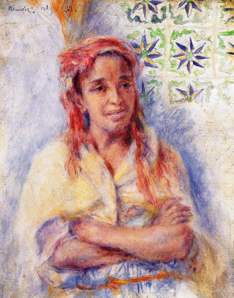 Portrett av en gammel arabisk kvinne - Pierre-Auguste Renoir