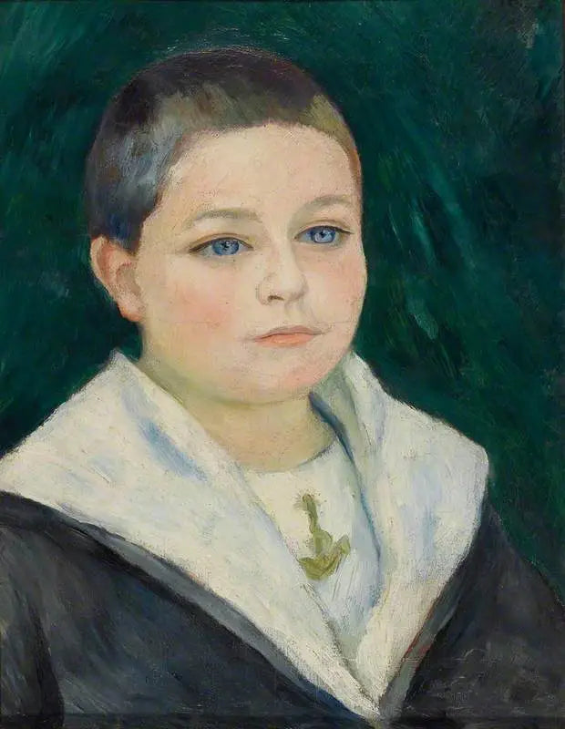 Reproduction du tableau « Léon Goujon en costume de marin - Pierre-Auguste Renoir » par Alpha Reproduction en peinture à l’huile