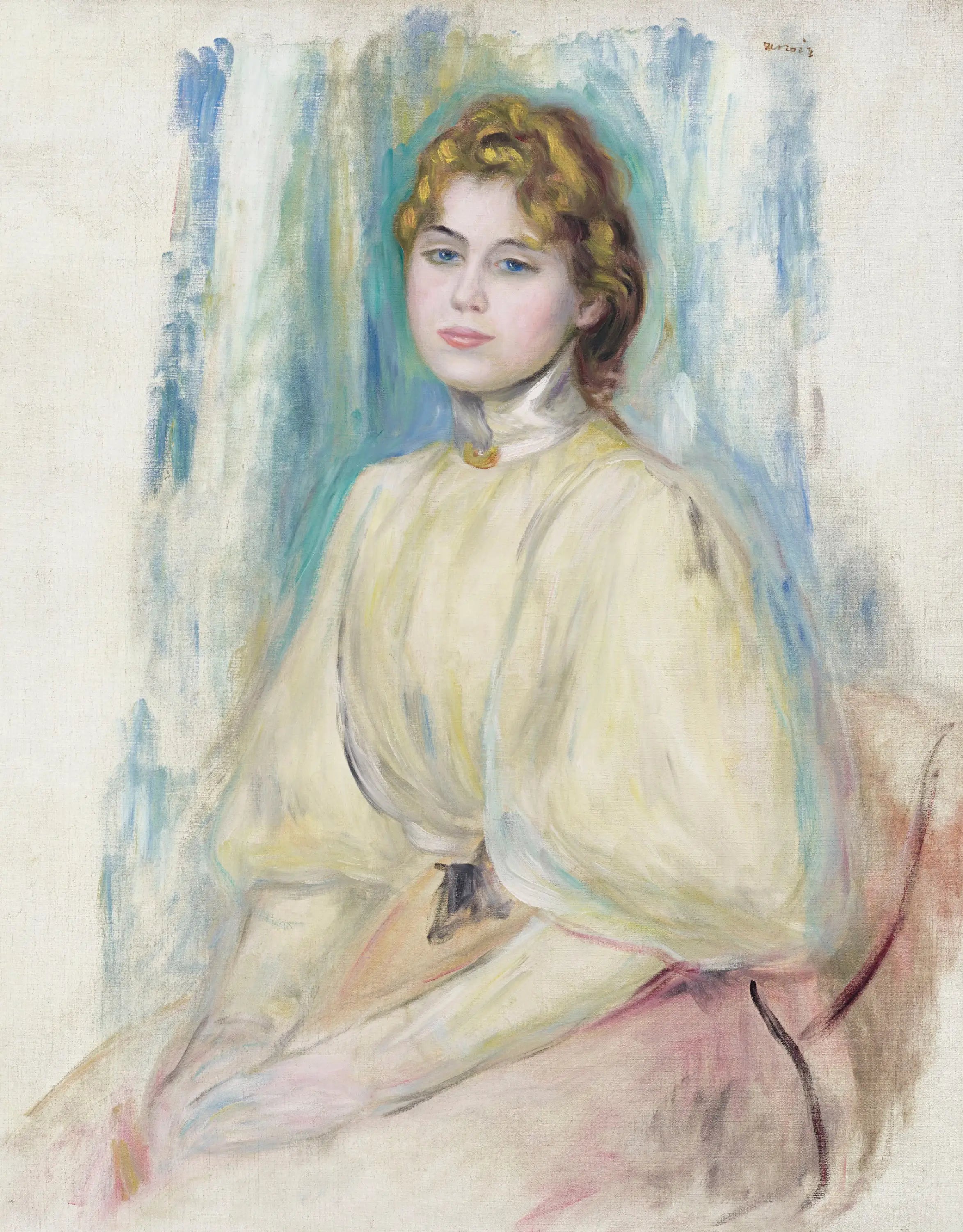 Reproduction du tableau « Portrait de Mademoiselle Yvonne Lerolle - Pierre-Auguste Renoir » par Alpha Reproduction en peinture à l’huile