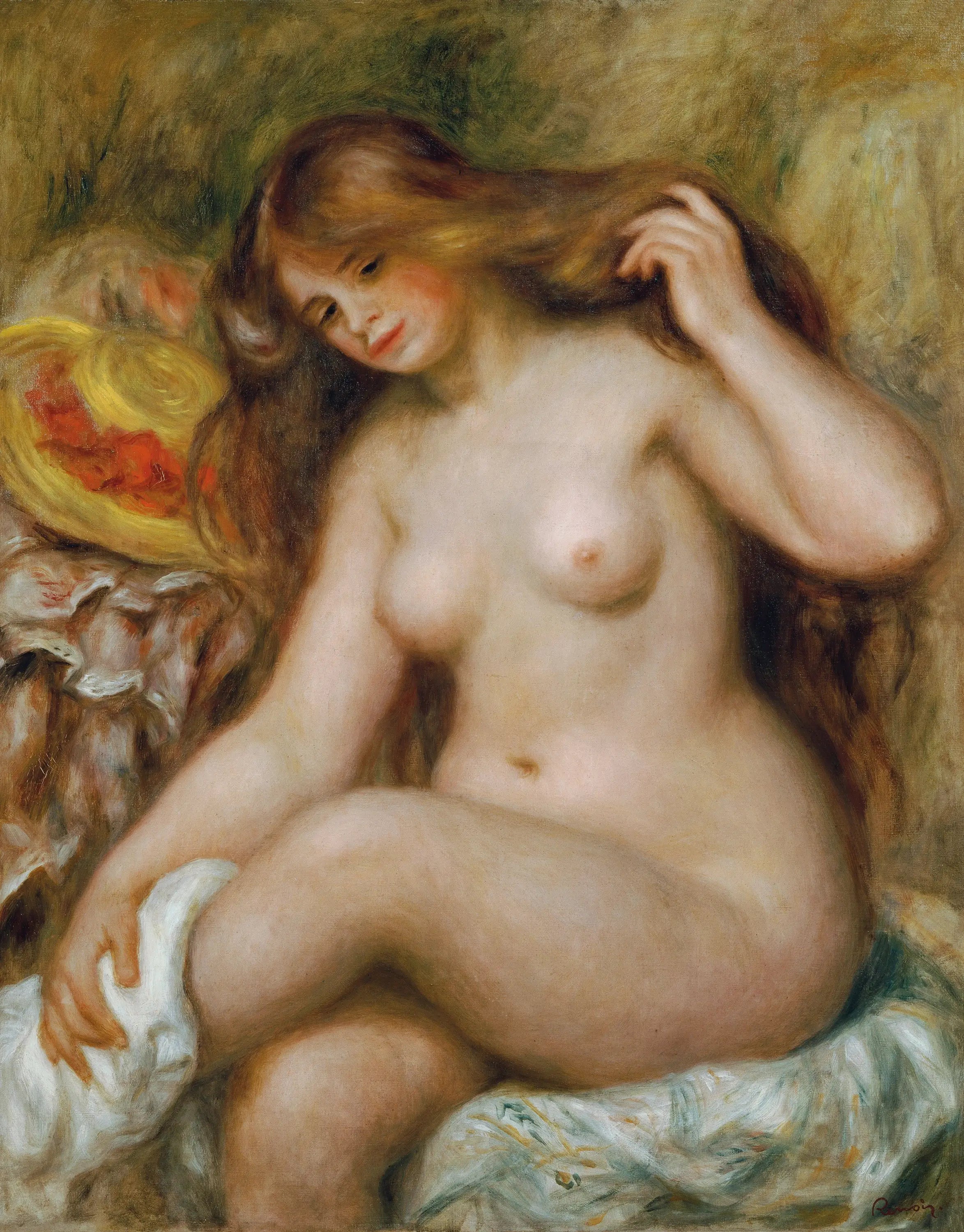 Reproduction du tableau « Baigneuse - Pierre-Auguste Renoir » par Alpha Reproduction en peinture à l’huile