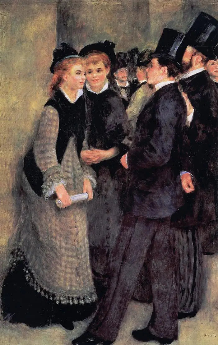 Reproduction du tableau « La sortie du Conservatoire - Pierre-Auguste Renoir » par Alpha Reproduction en peinture à l’huile