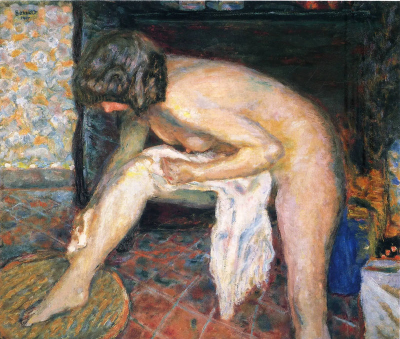 Kvinne som bøyer seg - Pierre Bonnard