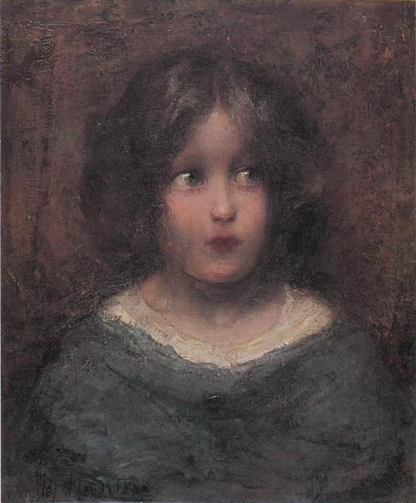 Reproduction du tableau « Fille regardant vers sa gauche - Piet Mondrian » par Alpha Reproduction en peinture à l’huile