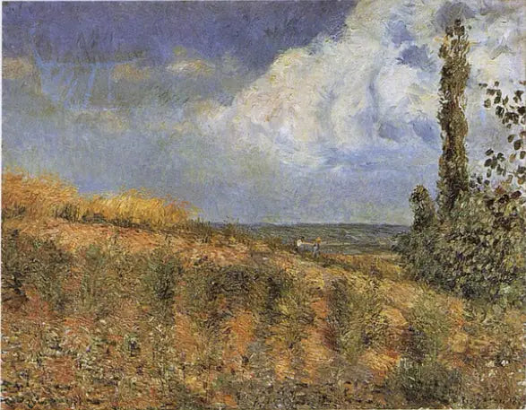 Reproduction du tableau « Paysage, environs de Pontoise - Camille Pissarro » par Alpha Reproduction en peinture à l’huile