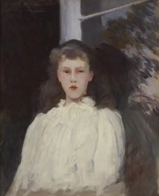 Reproduction du tableau « Polly Barnard (alias Fille en mousseline blanche) - John Singer Sargent » par Alpha Reproduction en peinture à l’huile