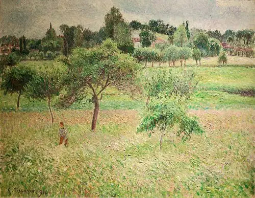 Reproduction du tableau « Pommiers à Éragny - Camille Pissarro » par Alpha Reproduction en peinture à l’huile