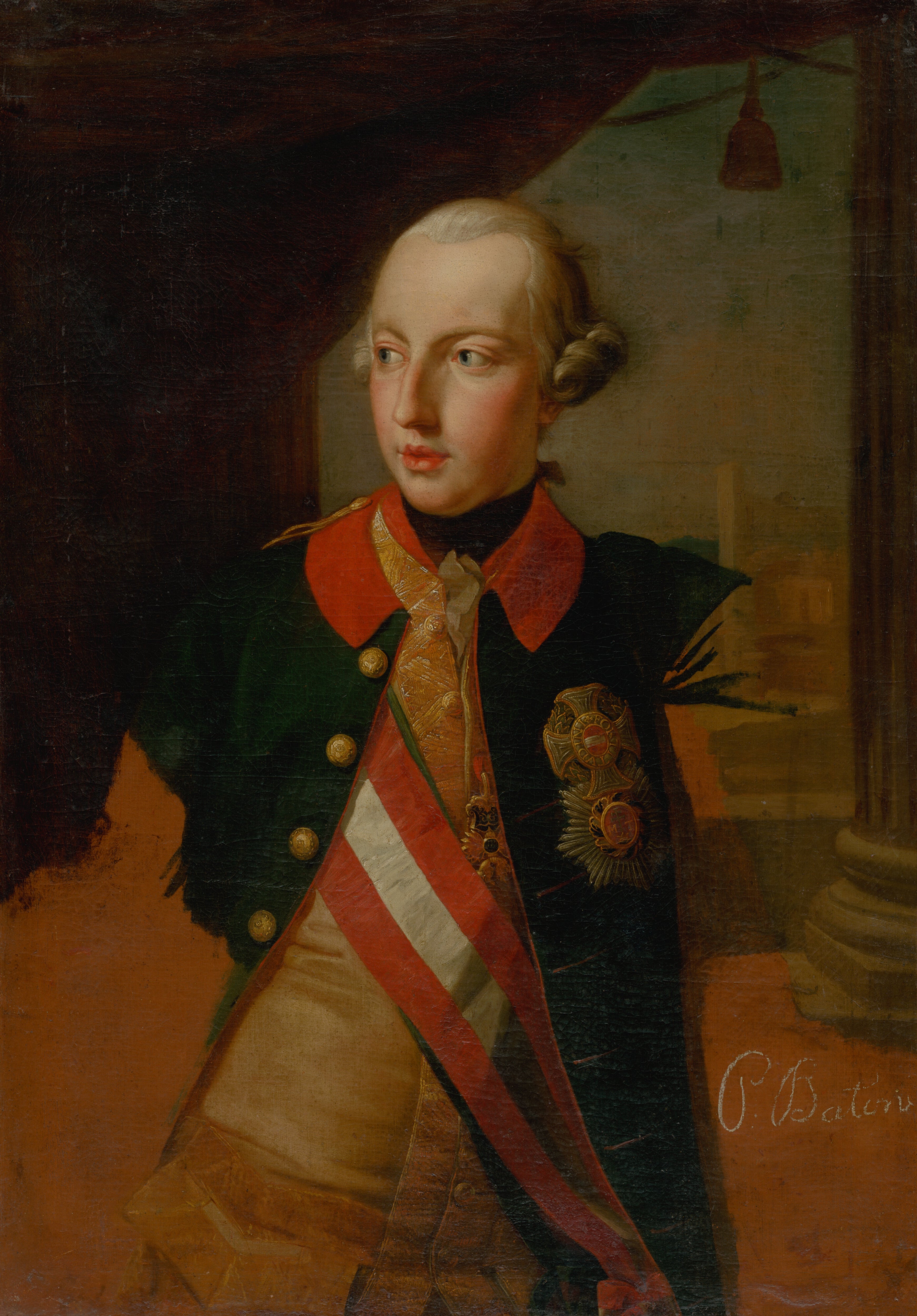 Étude pour le portrait de l’empereur Joseph II. - Pompeo Batoni - Alpha Reproduction
