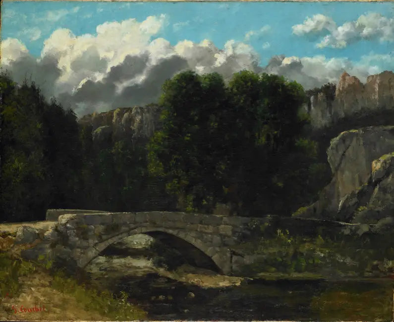 Le Pont de Fleurier - Gustave Courbet - Alpha Reproduction