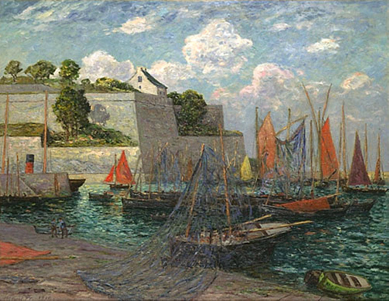 Le port et le château de Belle-Île - Maxime Maufra - Alpha Reproduction