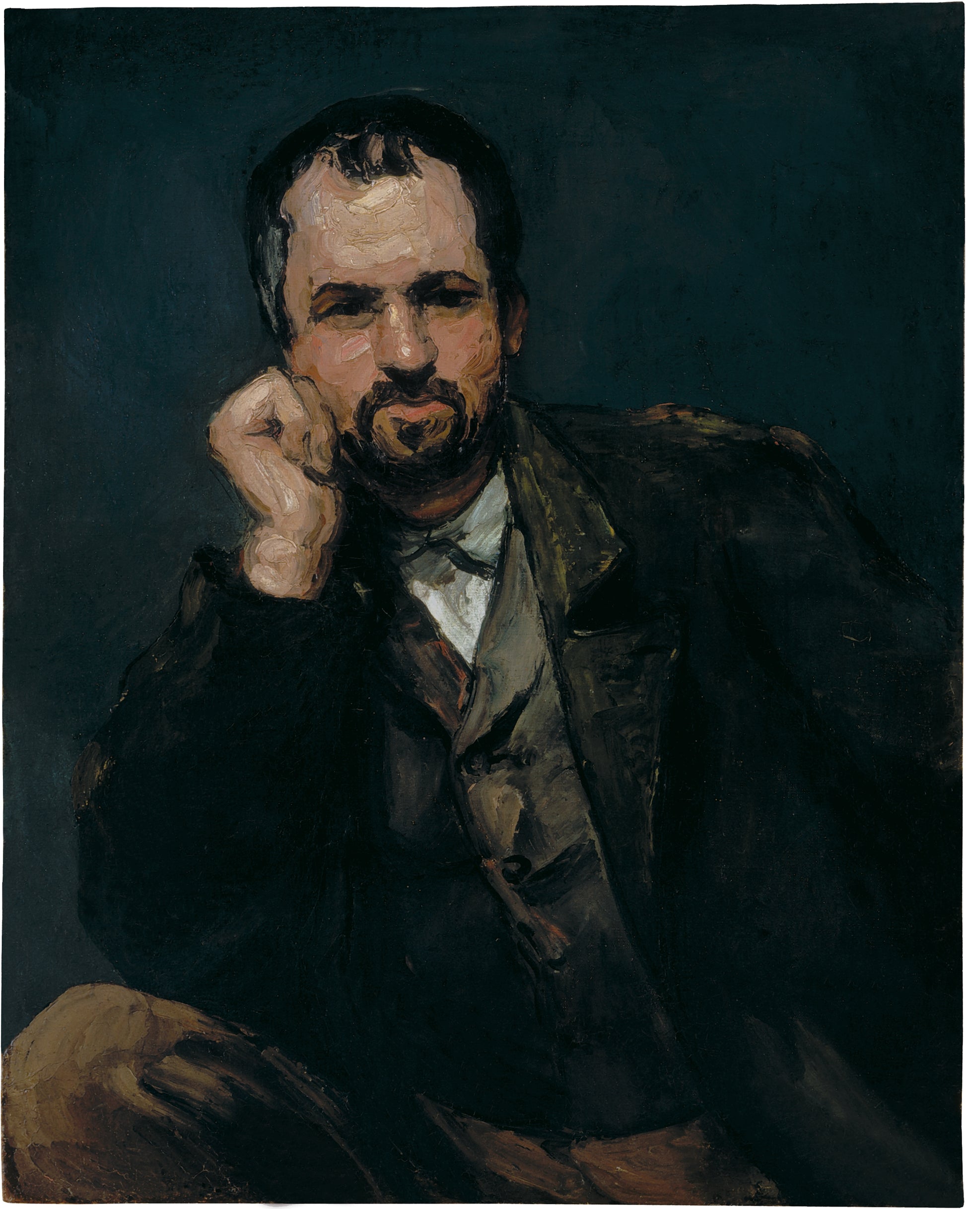 Reproduction du tableau « Portrait d'homme - Paul Cézanne » par Alpha Reproduction en peinture à l’huile