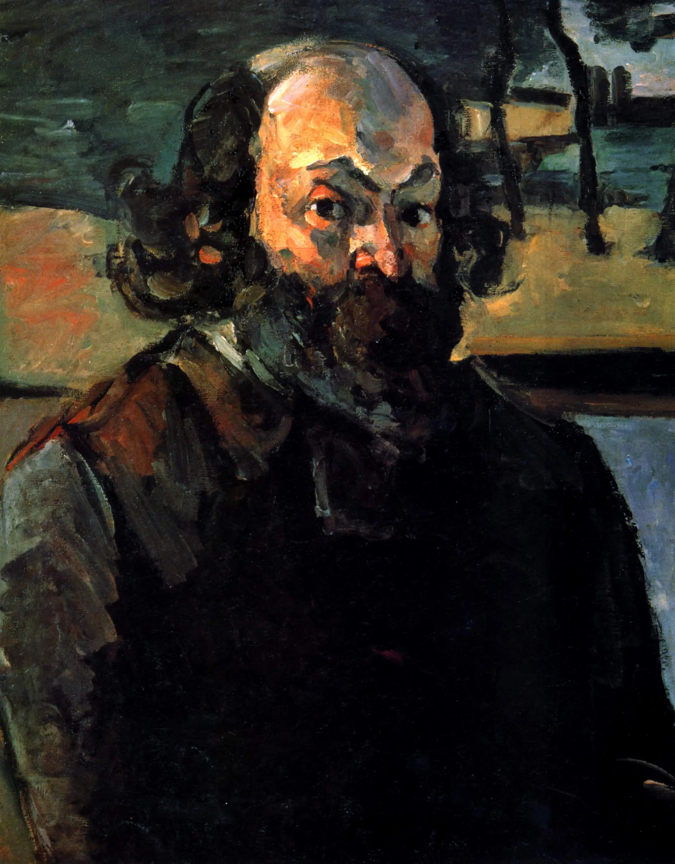 Reproduction du tableau « Portrait de l'artist - Paul Cézanne » par Alpha Reproduction en peinture à l’huile