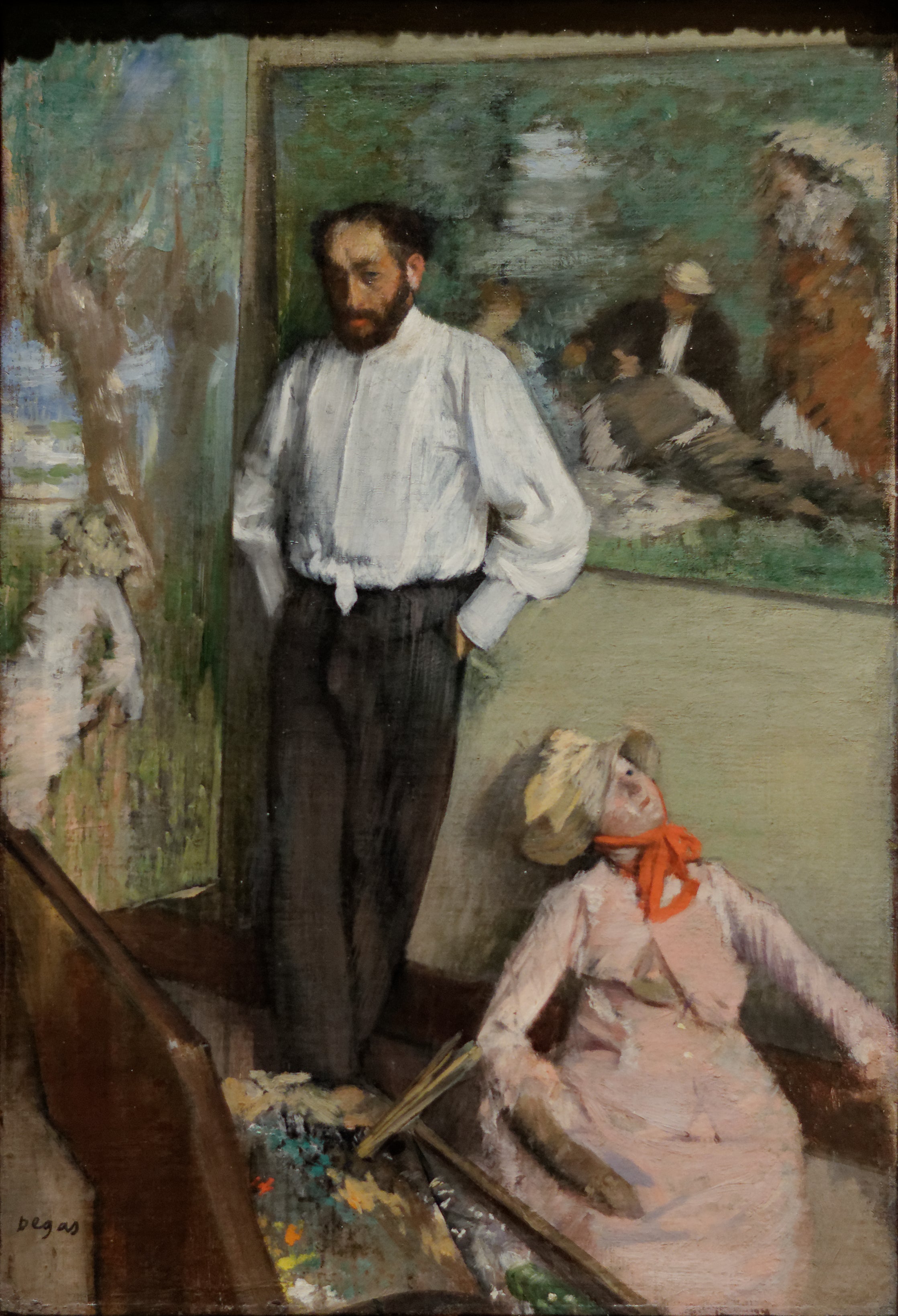 Reproduction du tableau « Portrait d'Henri Michel-Lévy - Edgar Degas » par Alpha Reproduction en peinture à l’huile