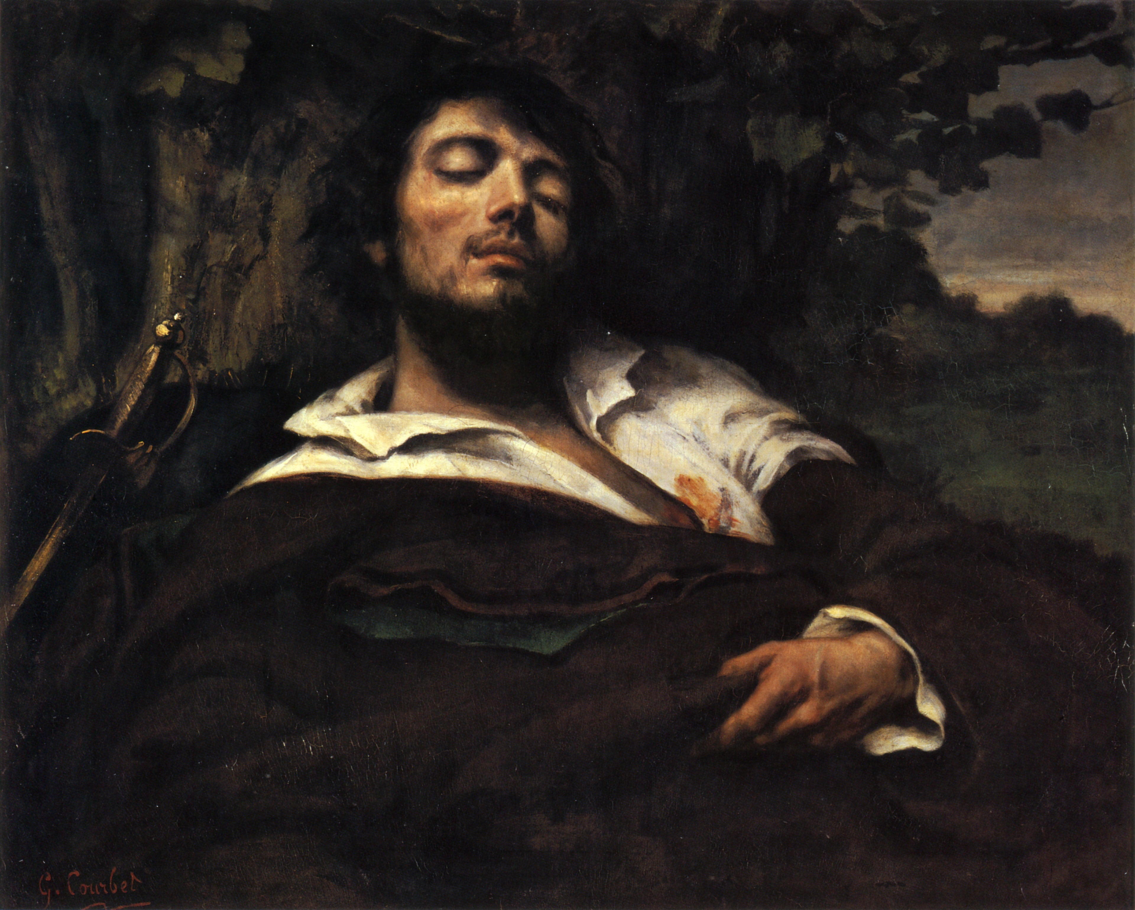 L'Homme blessé - Gustave Courbet