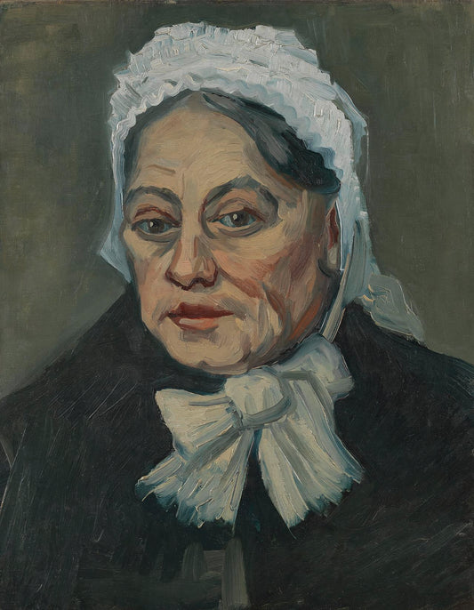 Reproduction du tableau « Portrait d'une vieille femme - Vincent van Gogh » par Alpha Reproduction en peinture à l’huile