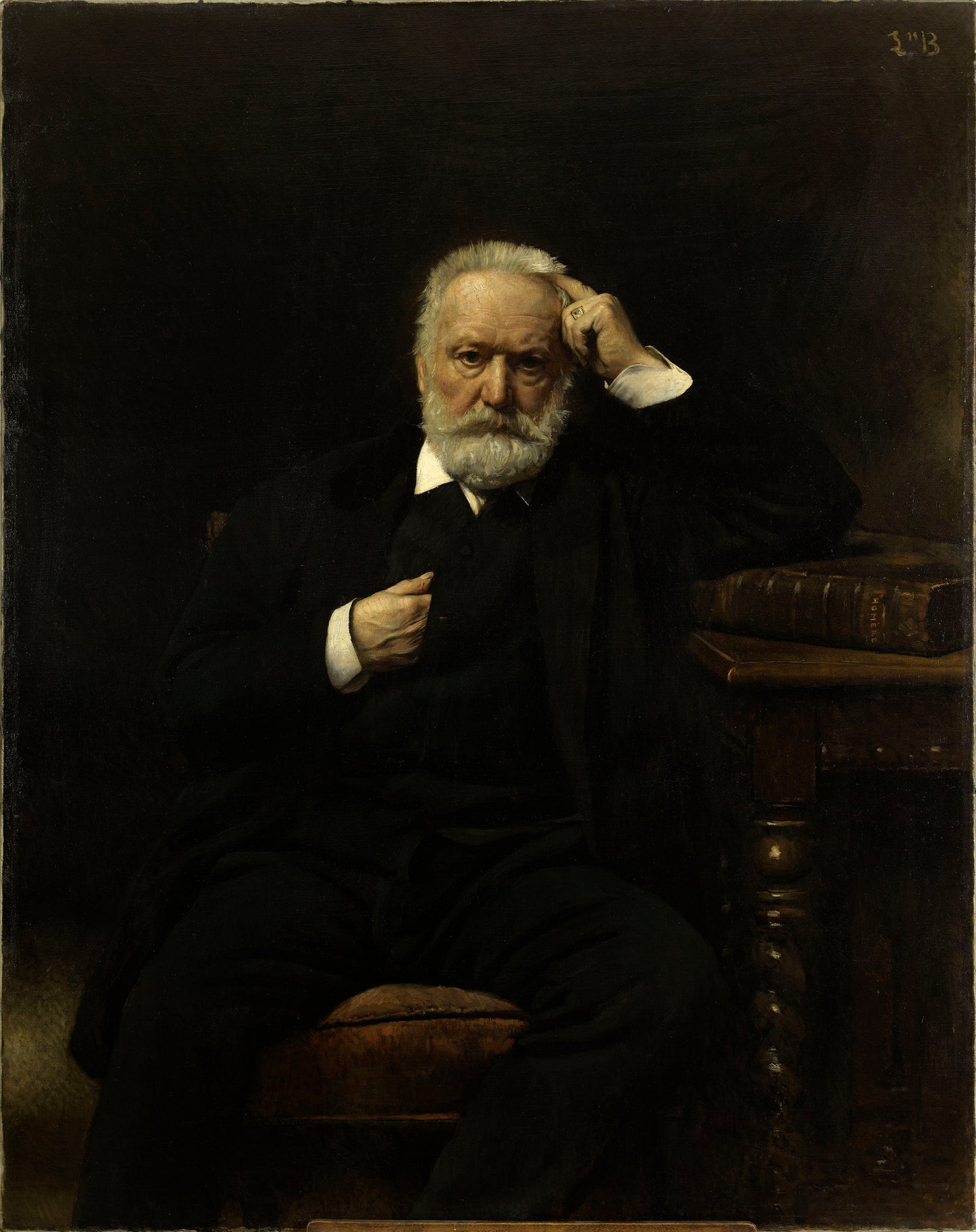 Portrett av Victor Hugo 1879 av Léon Bonnat