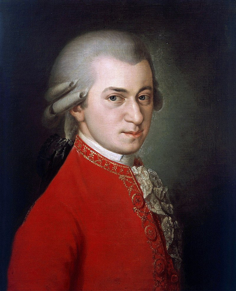 Portrett av Wolfgang Amadeus Mozart (1756–1791) – Barbara Krafft
