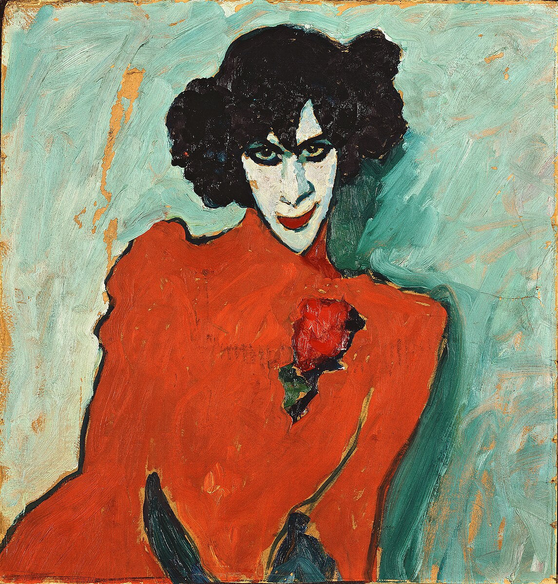 Reproduction du tableau « Portrait du danseur Alexander Sacharoff, - Alexej von Jawlensky » par Alpha Reproduction en peinture à l’huile