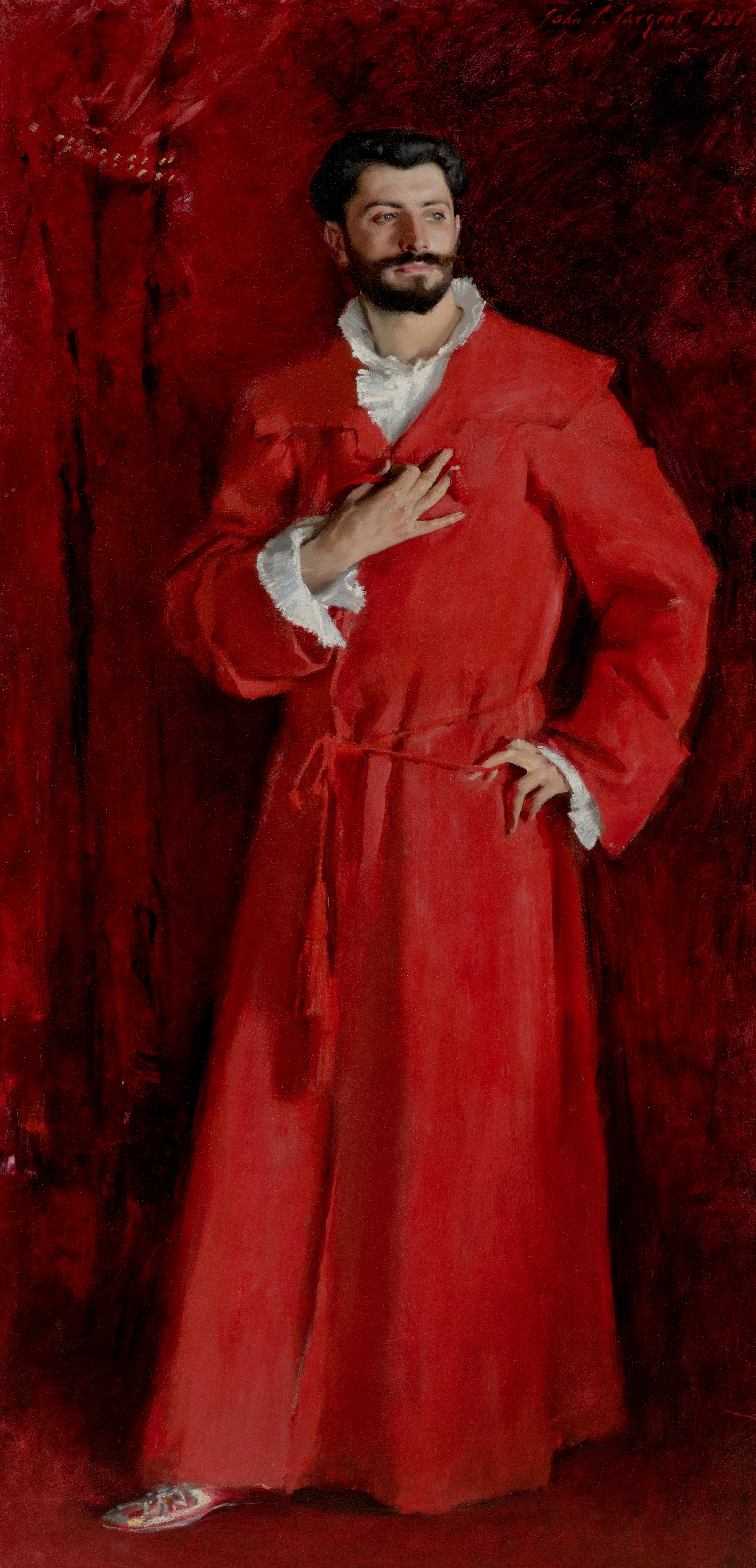 Reproduction du tableau « Le Docteur Pozzi chez lui - John Singer Sargent » par Alpha Reproduction en peinture à l’huile