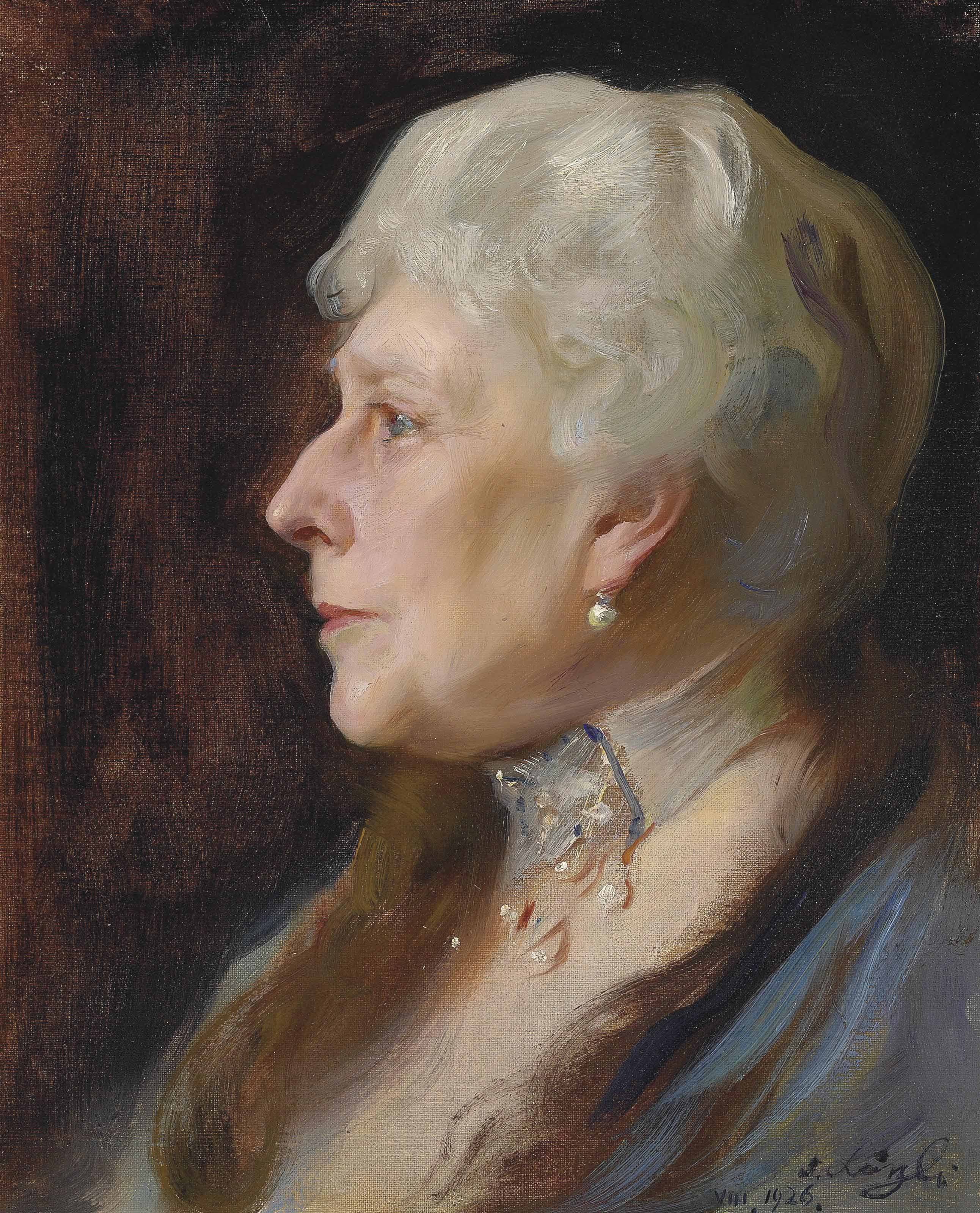 La princesse Béatrice, veuve du prince Henri de Battenberg - Philip de László