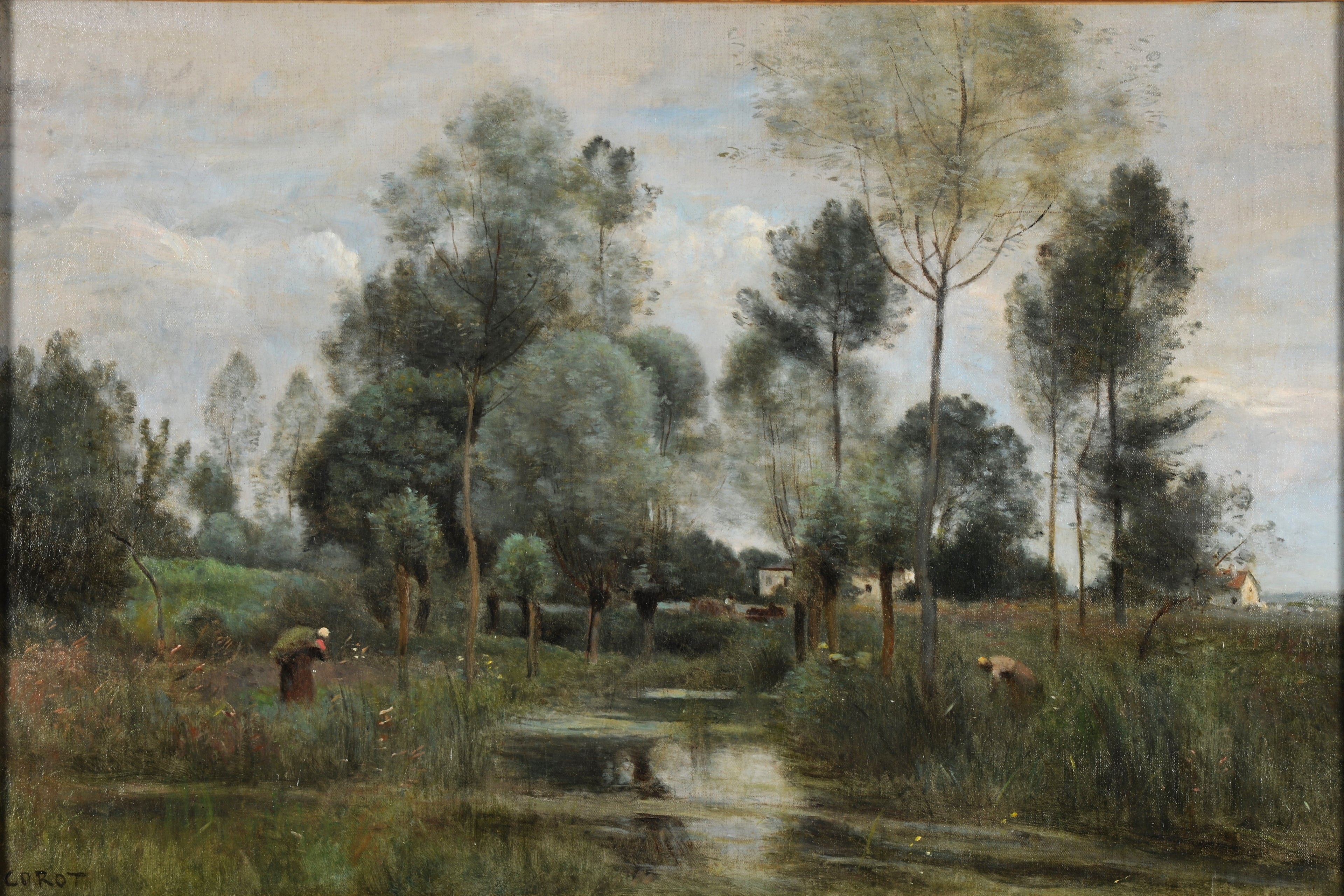 Printemps. La Saulaie - Jean-Baptiste Camille Corot