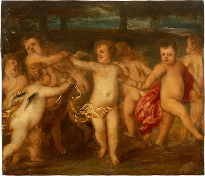 Putti faisant un roundelay - Antoine van Dyck - Alpha Reproduction