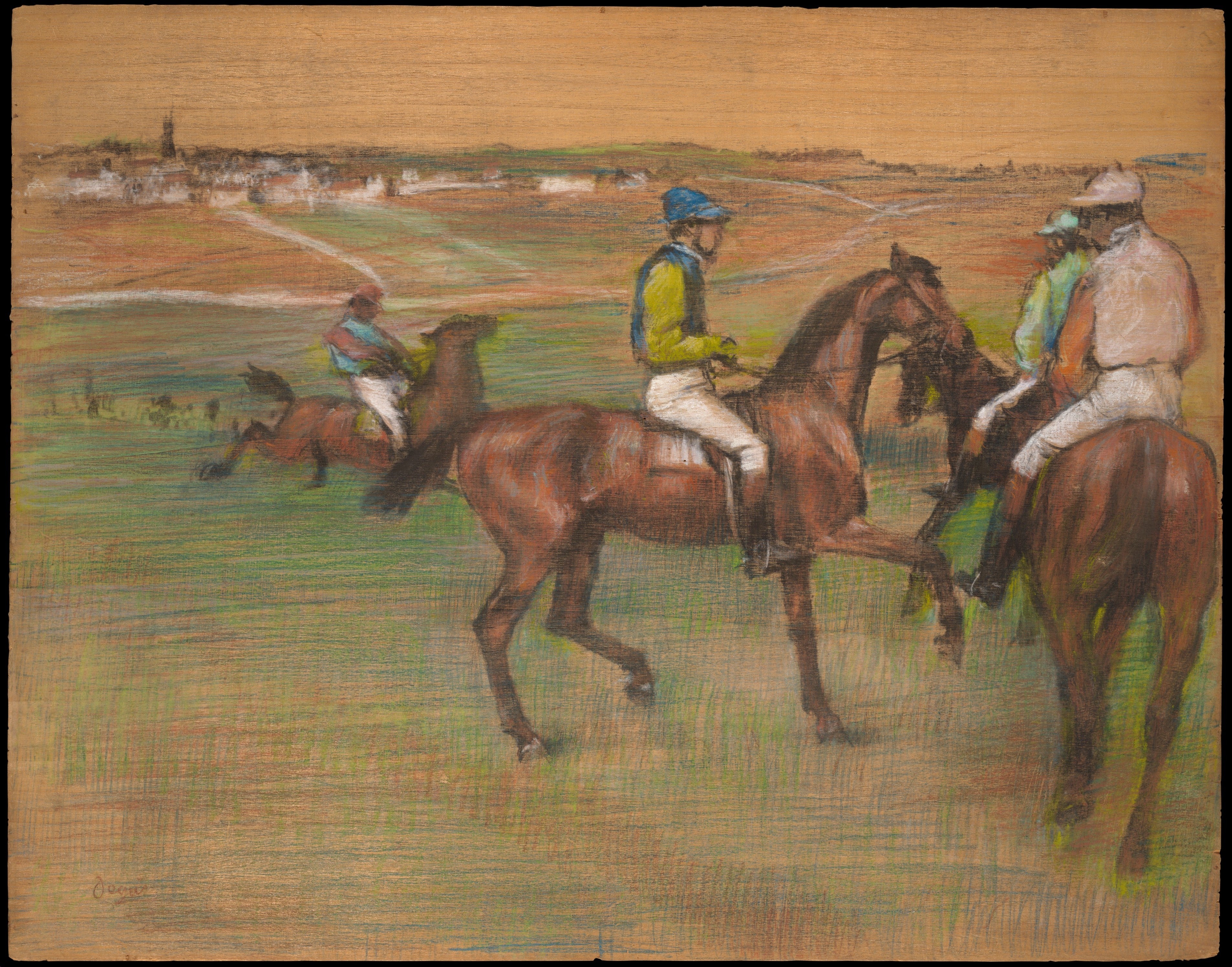 Reproduction du tableau « chevaux de course - Edgar Degas » par Alpha Reproduction en peinture à l’huile