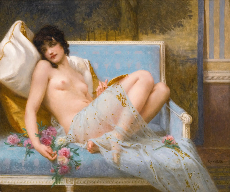Odalisque liggende - Guillaume Seignac