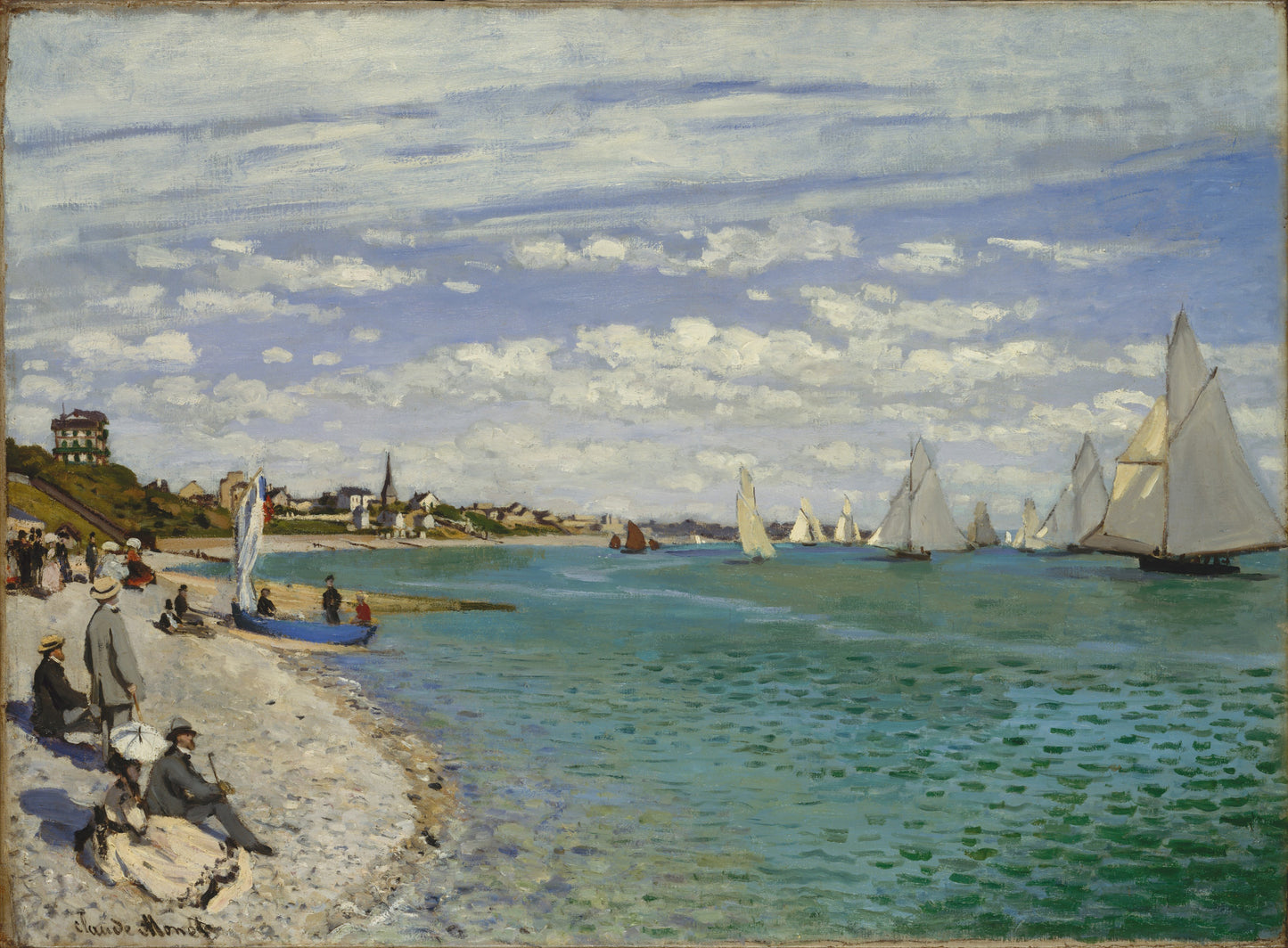 ⛵ Regattaer i Sainte-Adresse – Claude Monet (1867)