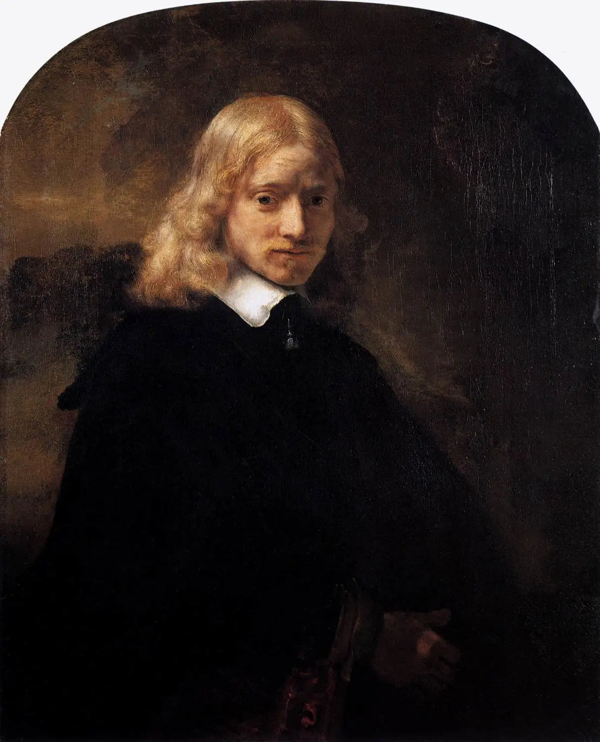 Reproduction du tableau « Portrait d'un homme, peut-être Pieter Six - Rembrandt » par Alpha Reproduction en peinture à l’huile