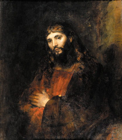 Reproduction du tableau « Le Christ aux bras croisés - Rembrandt » par Alpha Reproduction en peinture à l’huile