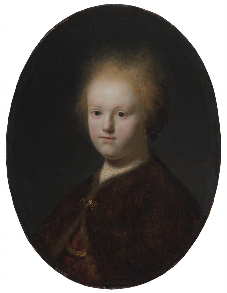 Reproduction du tableau « La sœur de Rembrandt, ou Portrait d'une jeune fille - Rembrandt » par Alpha Reproduction en peinture à l’huile