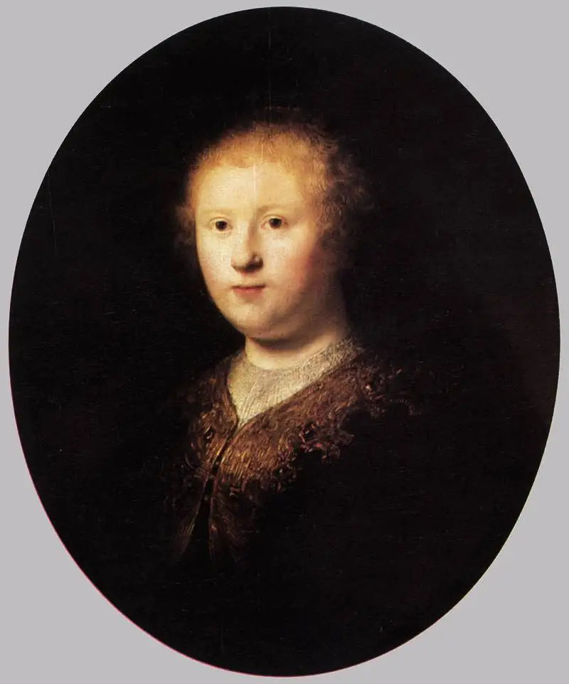 Portrett av en ung kvinne. - Rembrandt